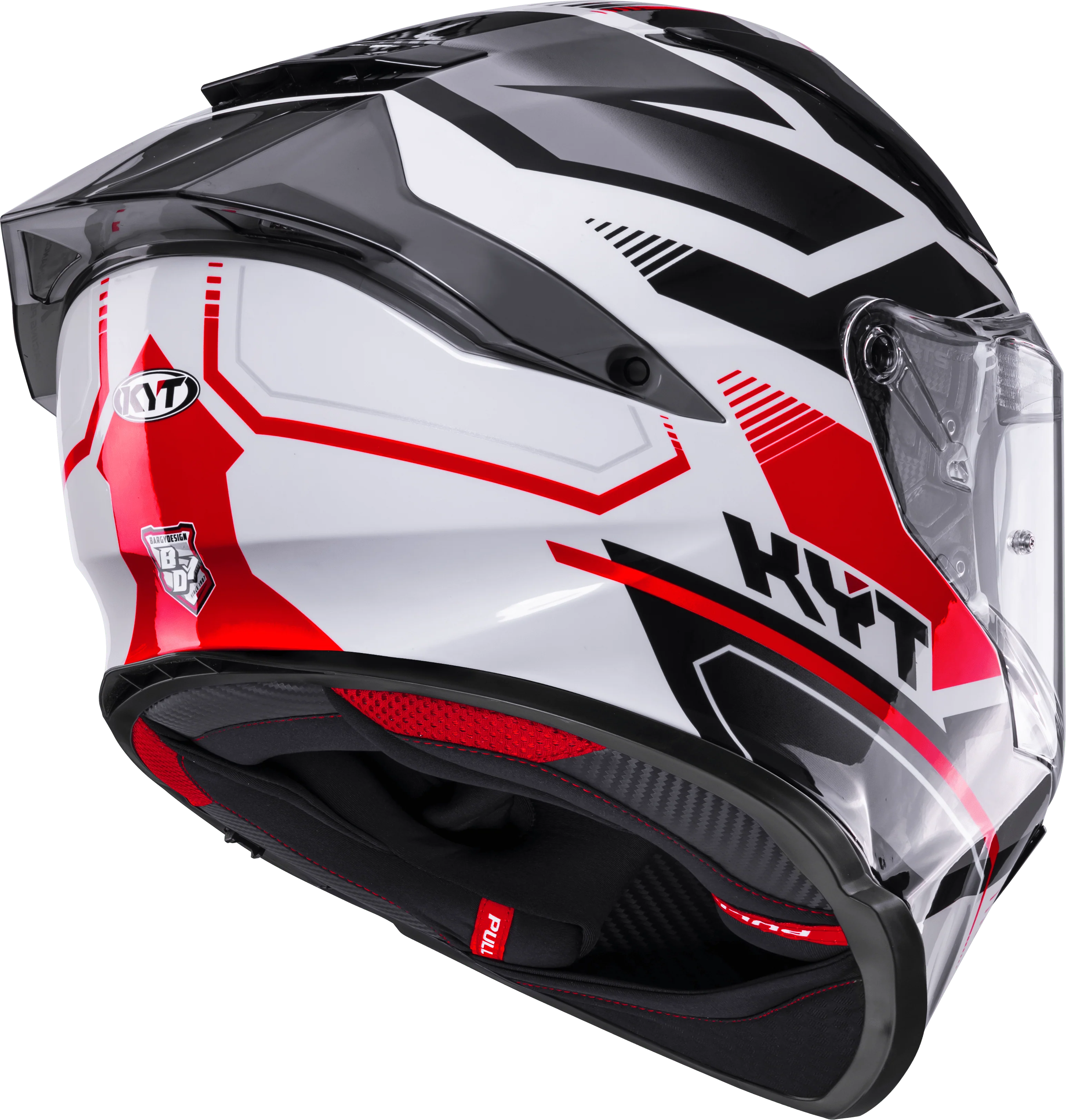 KYT R2R Helm Parsec Weiß/Rot Y6R20022 - Image 5