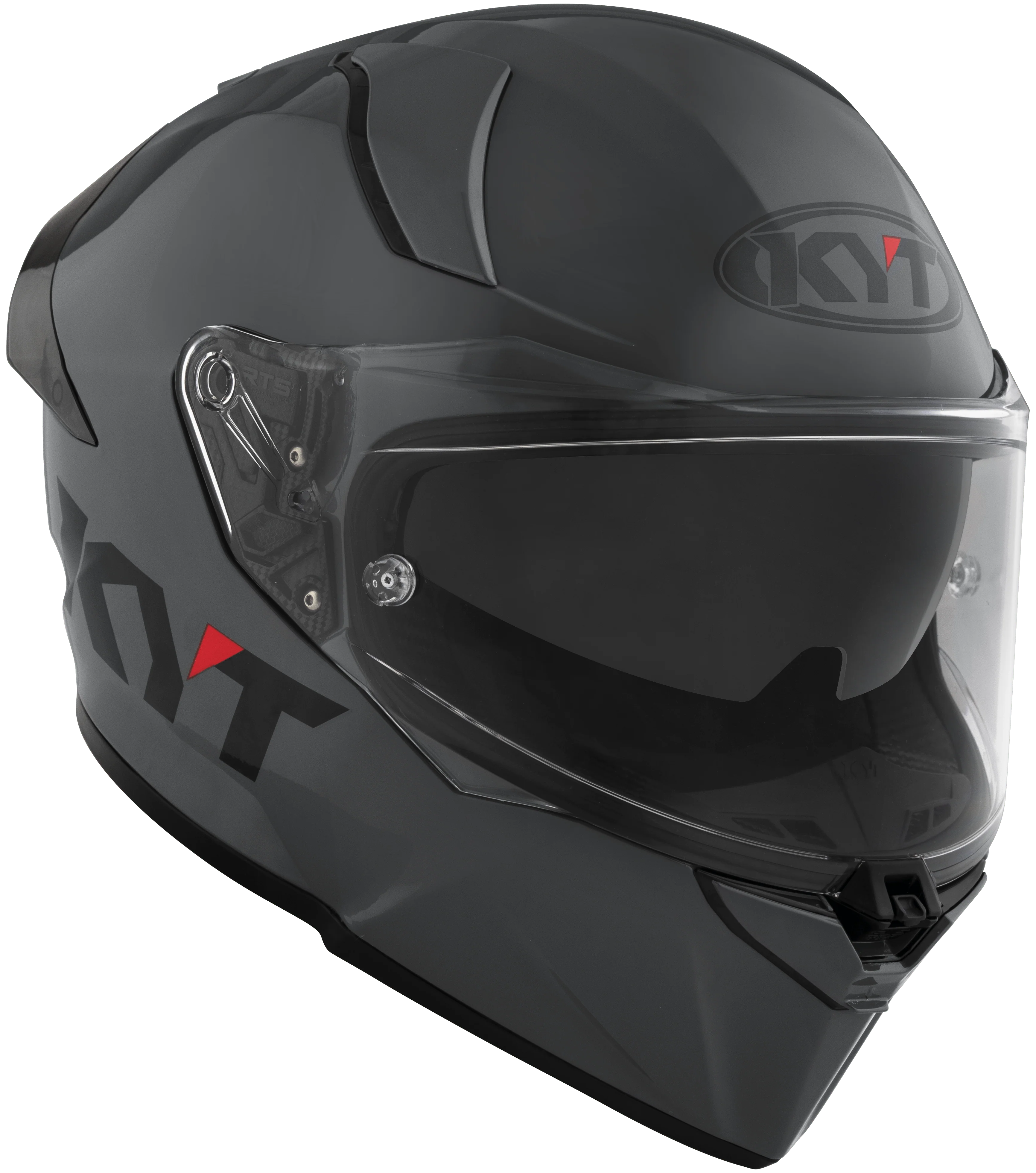 KYT R2R Helm Plain Grau Y6R200W1 - Image 3