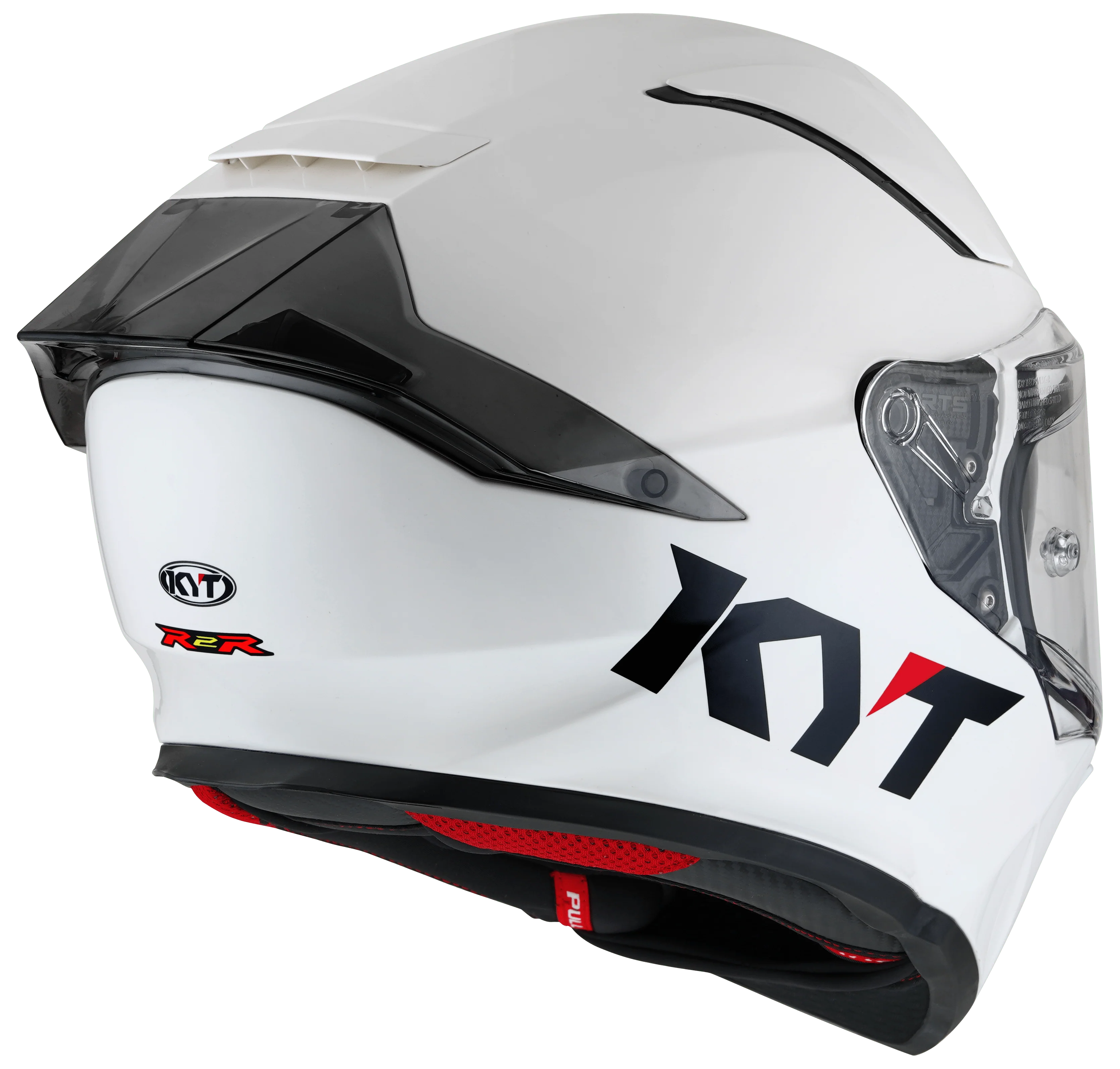 KYT R2R Helm Plain Weiß Y6R200W3 - Image 5