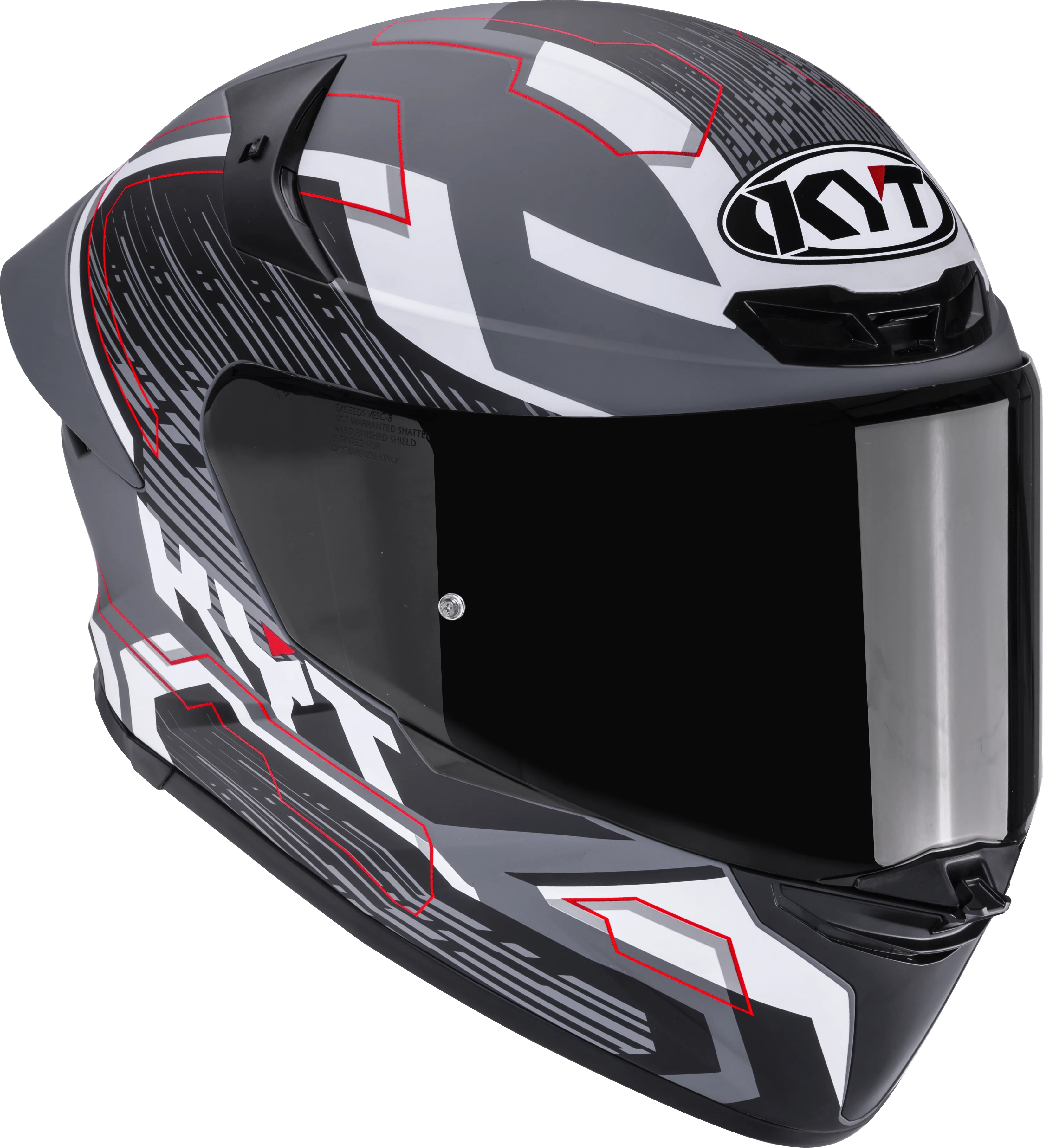 KYT TT-Revo Helm Speeding Matt Grau Y6TR0052 - Image 3