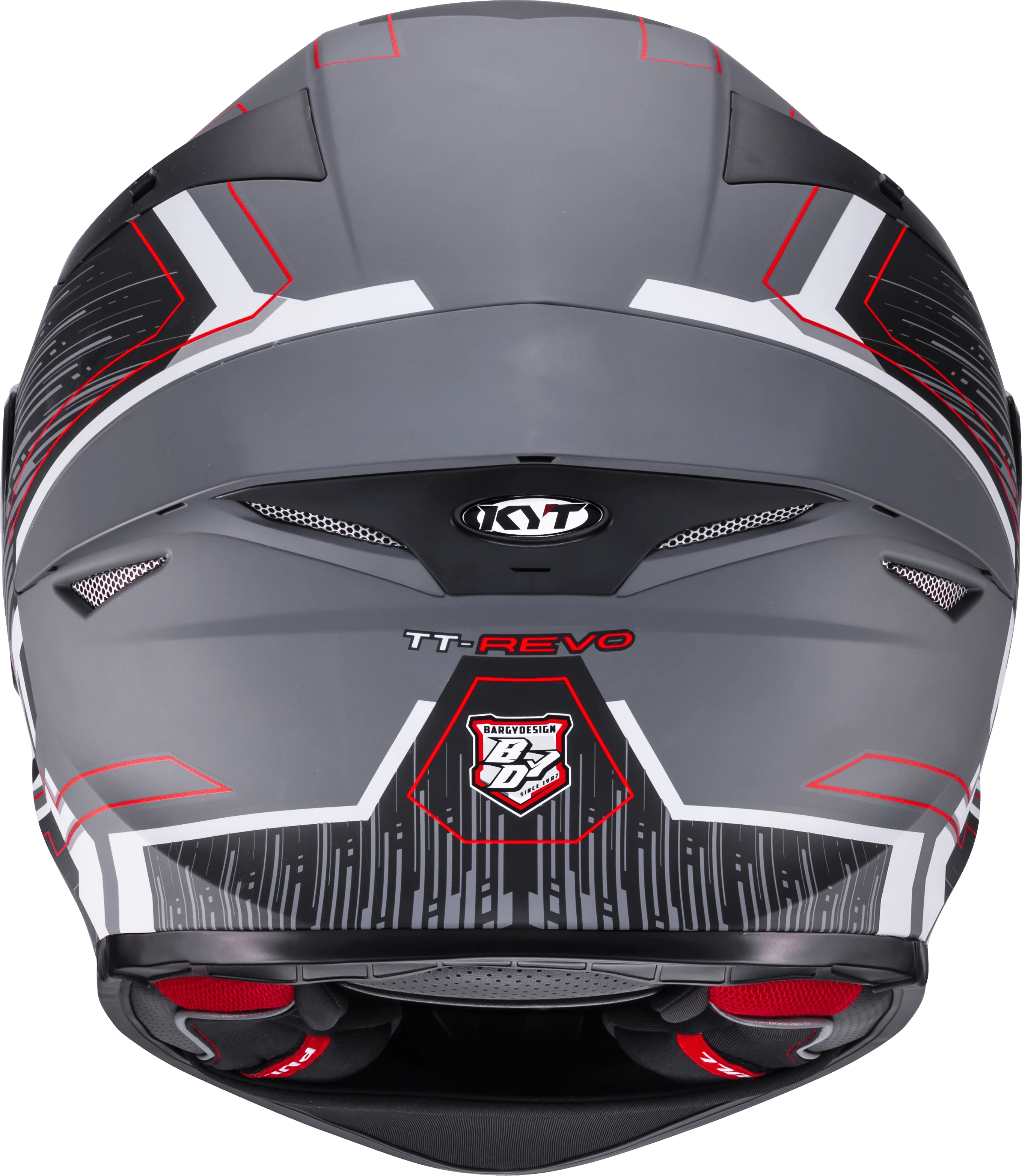 KYT TT-Revo Helm Speeding Matt Grau Y6TR0052 - Image 6