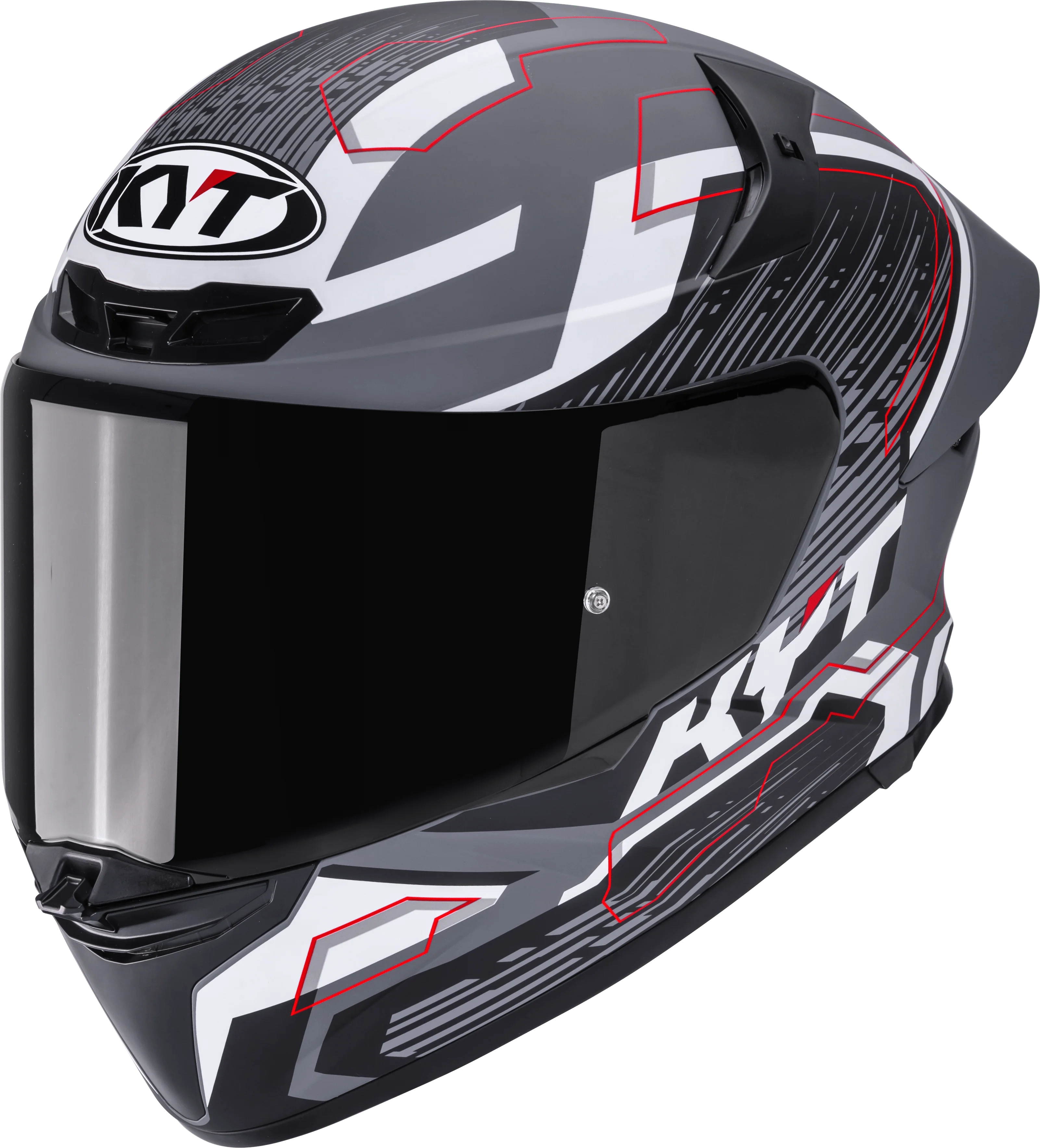 KYT TT-Revo Helm Speeding Matt Grau Y6TR0052 - Image 8