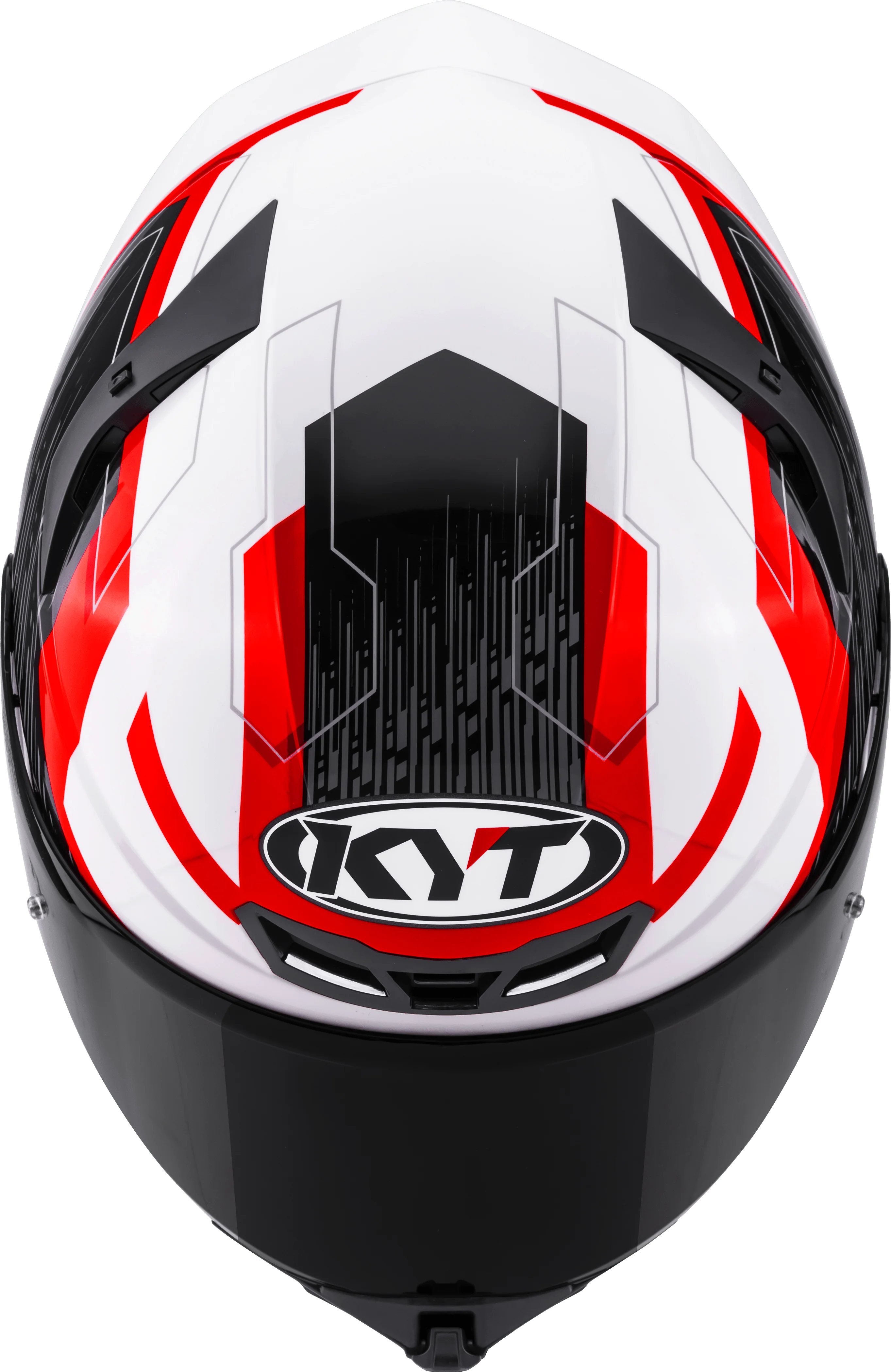 KYT TT-Revo Helm Speeding Weiß / Rot Y6TR0051 - Image 9