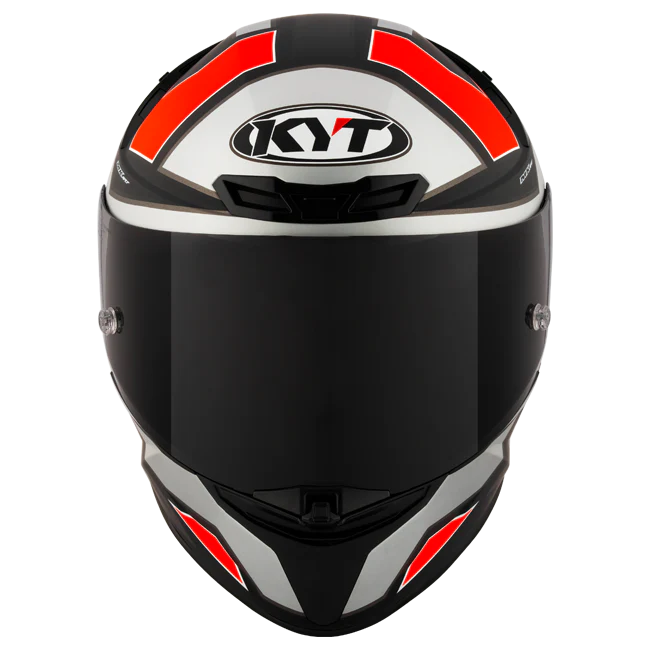KYT TT-Revo Helm Electron Grey Red matt Y6TR0006 - Image 2