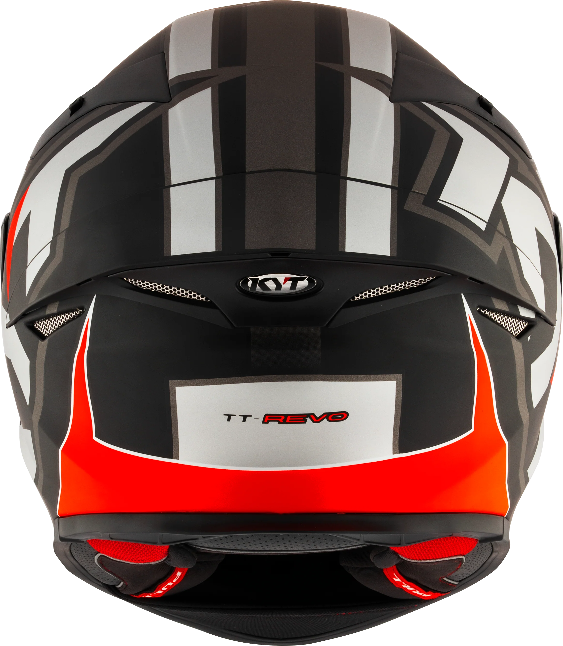 KYT TT-Revo Helm Electron Grey Red matt Y6TR0006 - Image 3