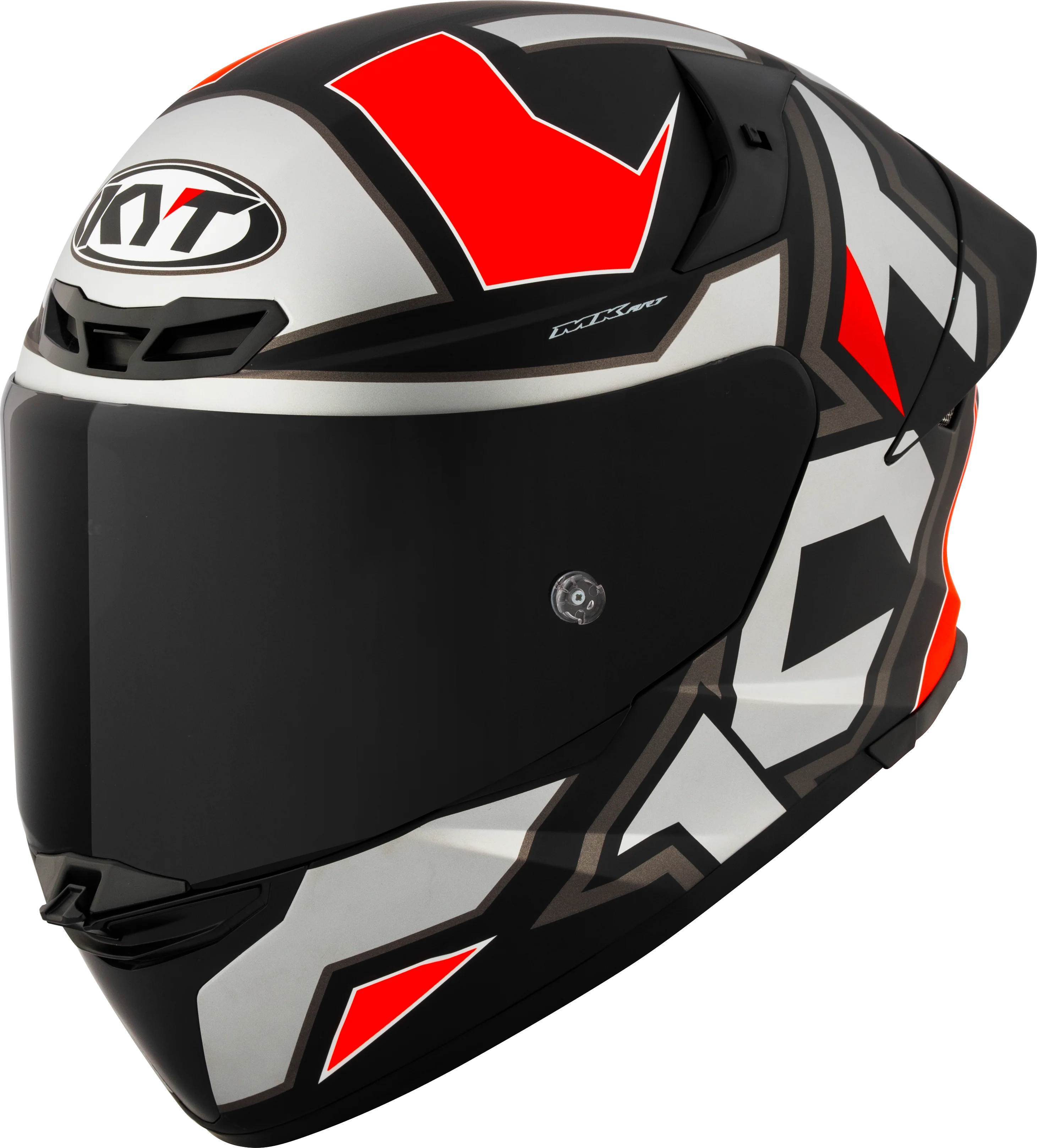 KYT TT-Revo Helm Electron Grey Red matt Y6TR0006 - Image 4