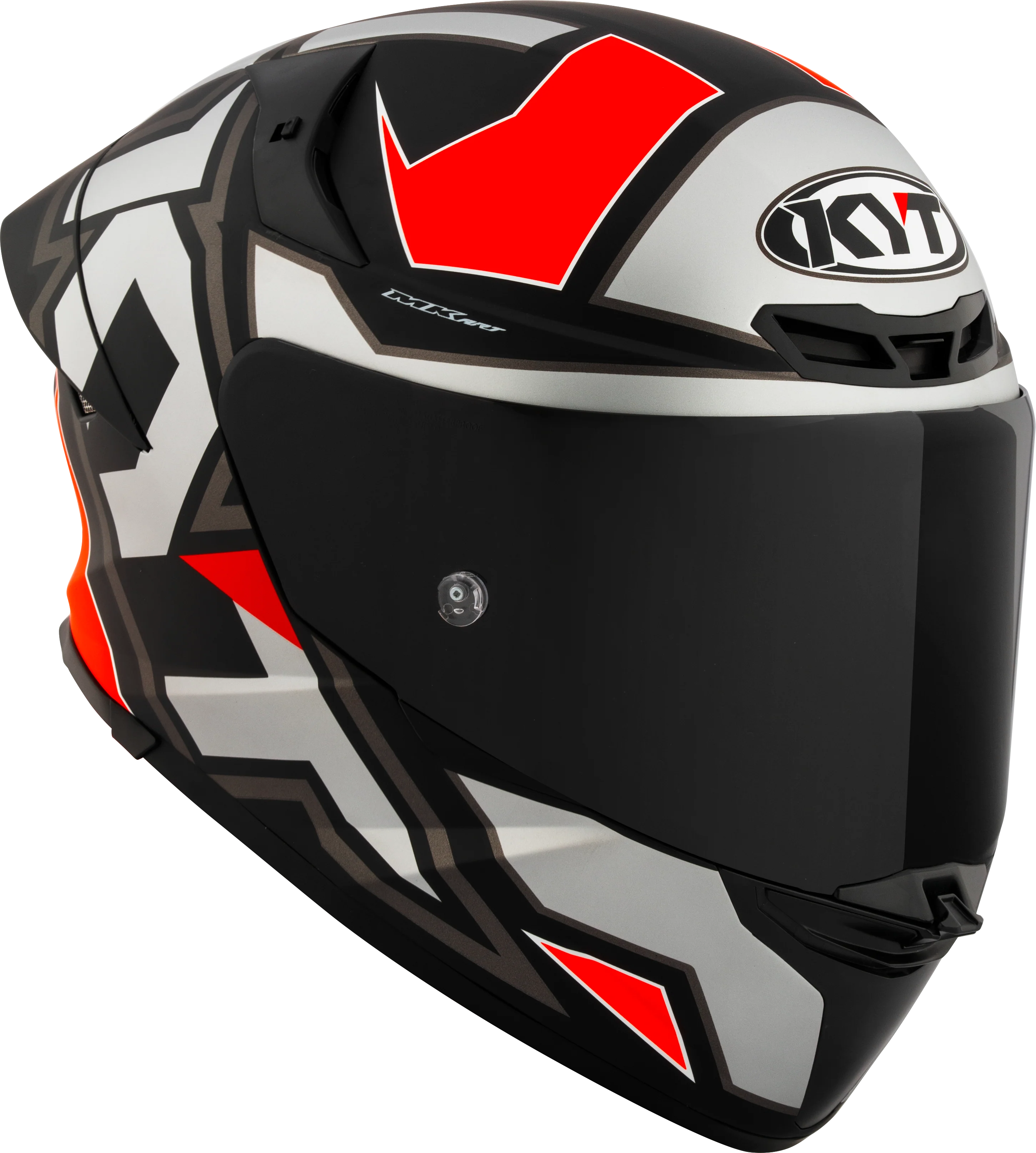 KYT TT-Revo Helm Electron Grey Red matt Y6TR0006 - Image 5
