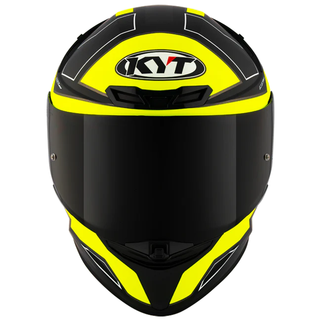 KYT TT-Revo Helm Electron Black Yellow matt Y6TR0007 - Image 2