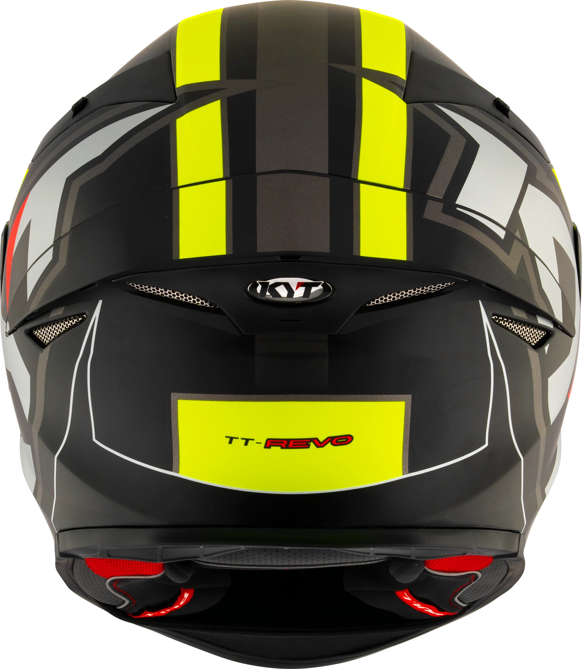 KYT TT-Revo Helm Electron Black Yellow matt Y6TR0007 - Image 3