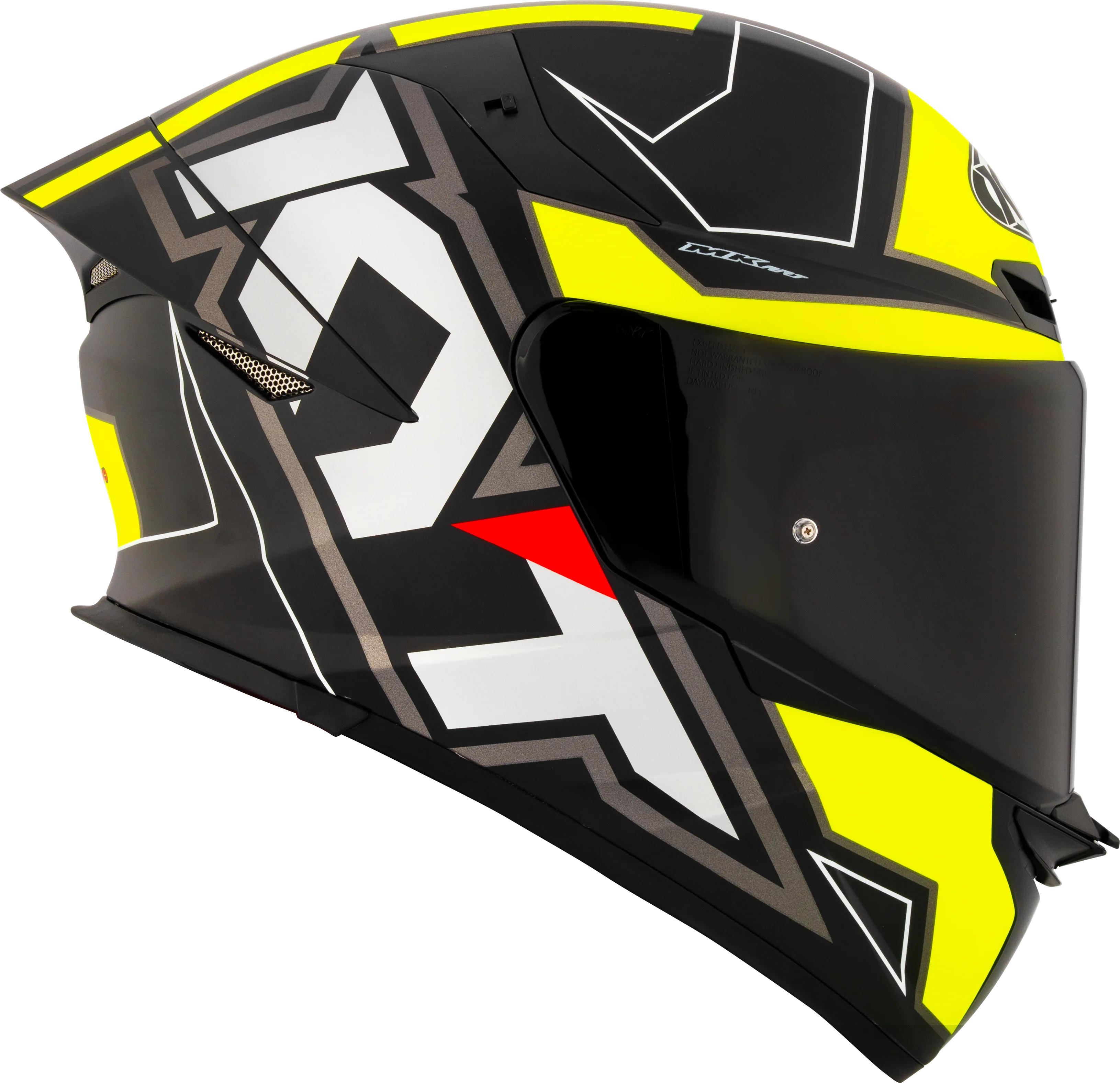 KYT TT-Revo Helm Electron Black Yellow matt Y6TR0007 - Image 6