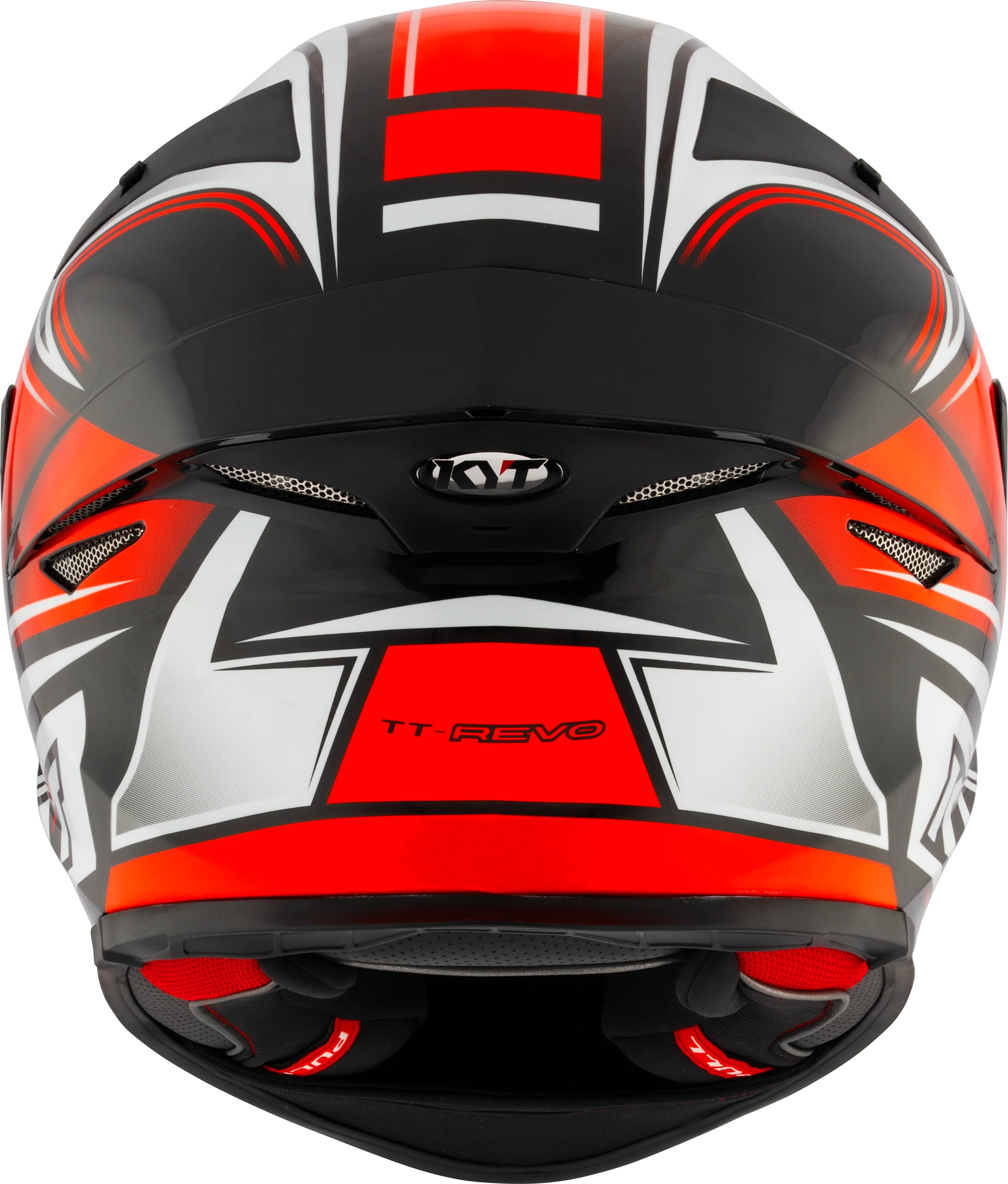 KYT TT-Revo Helm Tourist Red Fluo Y6TR0012 - Image 3