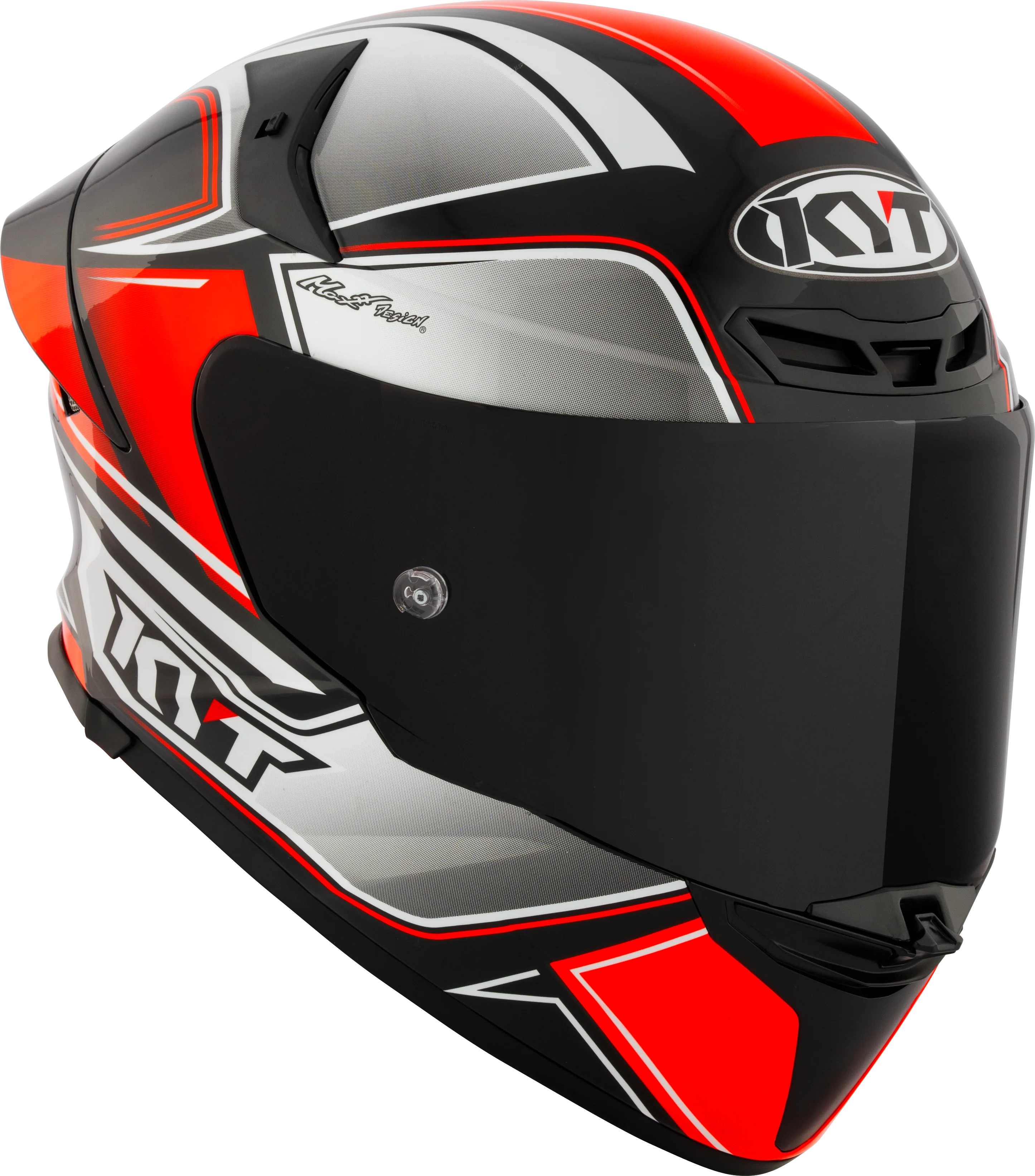 KYT TT-Revo Helm Tourist Red Fluo Y6TR0012 - Image 6
