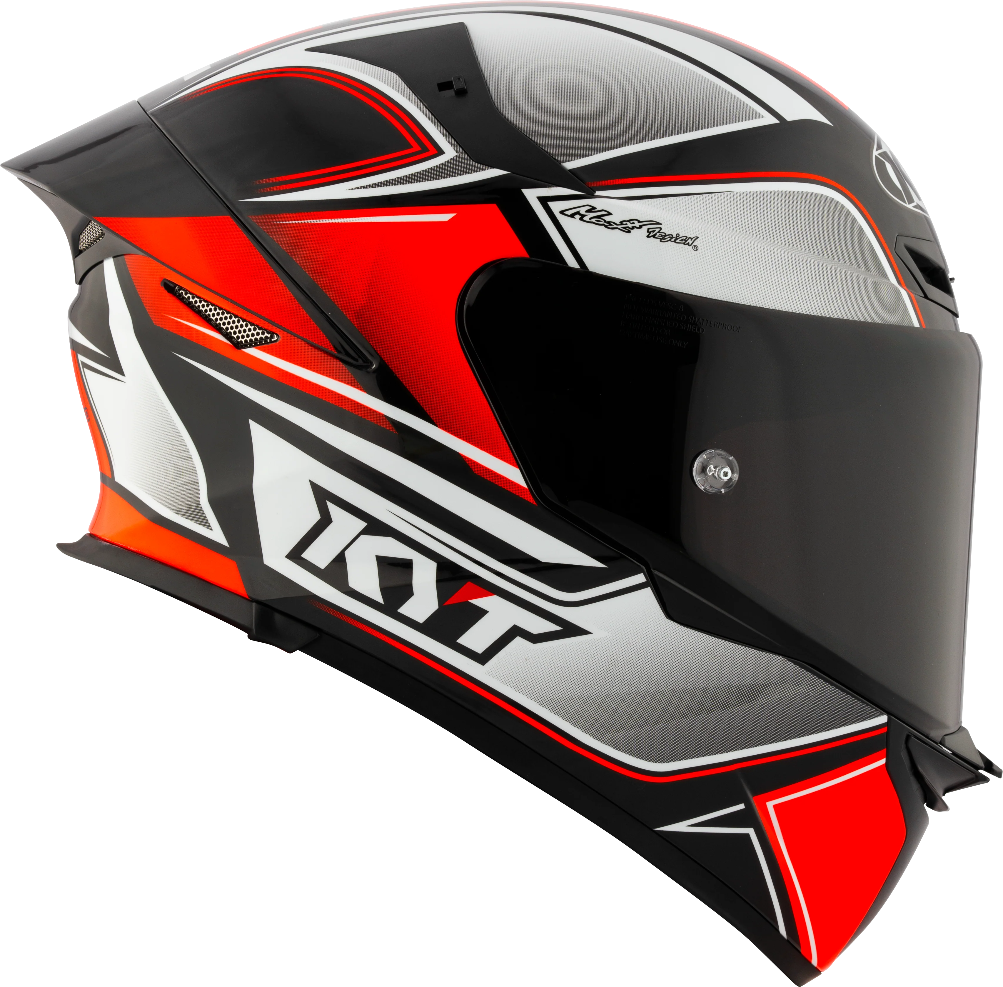 KYT TT-Revo Helm Tourist Red Fluo Y6TR0012 - Image 9