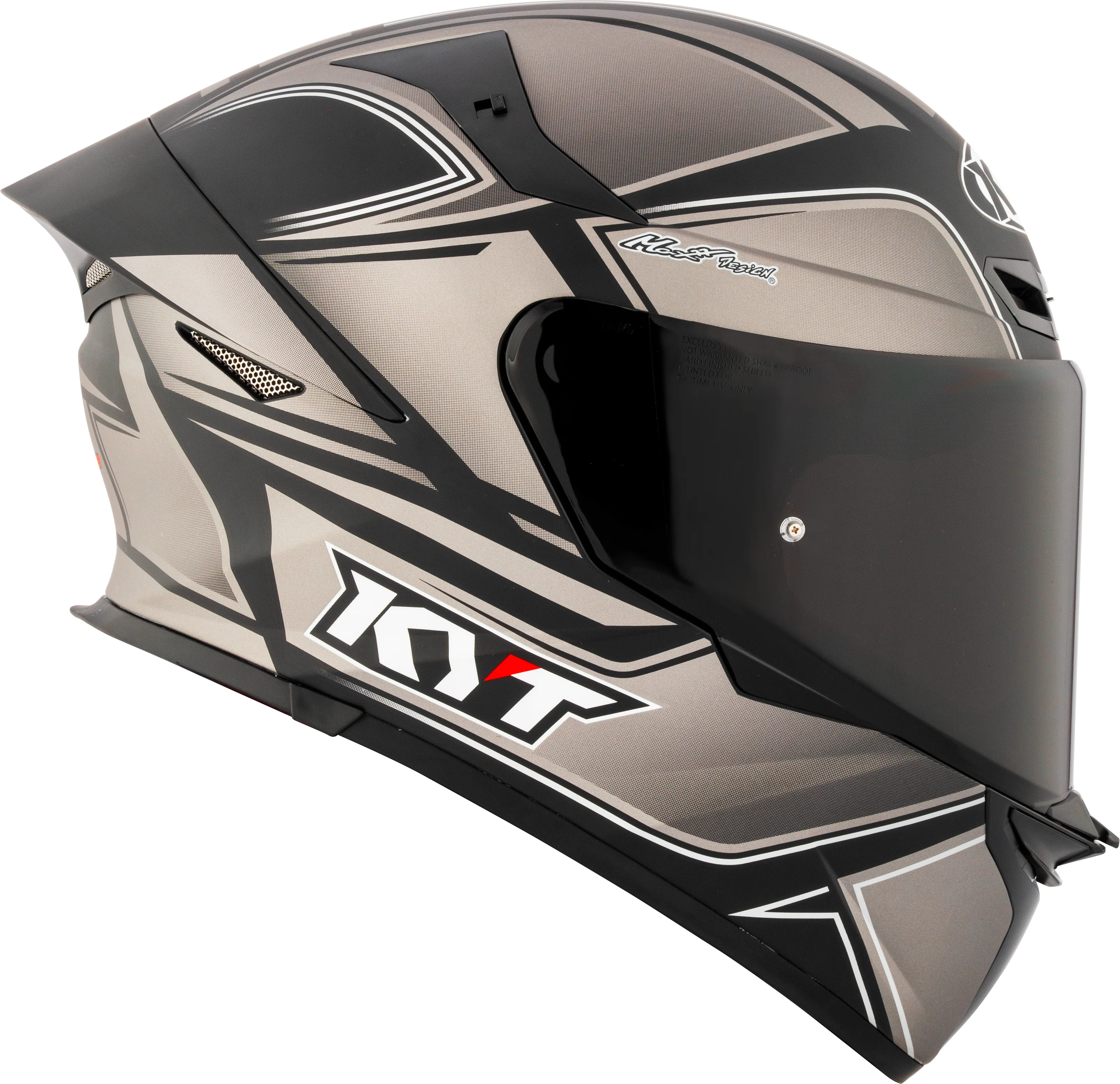 KYT TT-Revo Helm Tourist Matt Cool Grey Y6TR0013 - Image 7