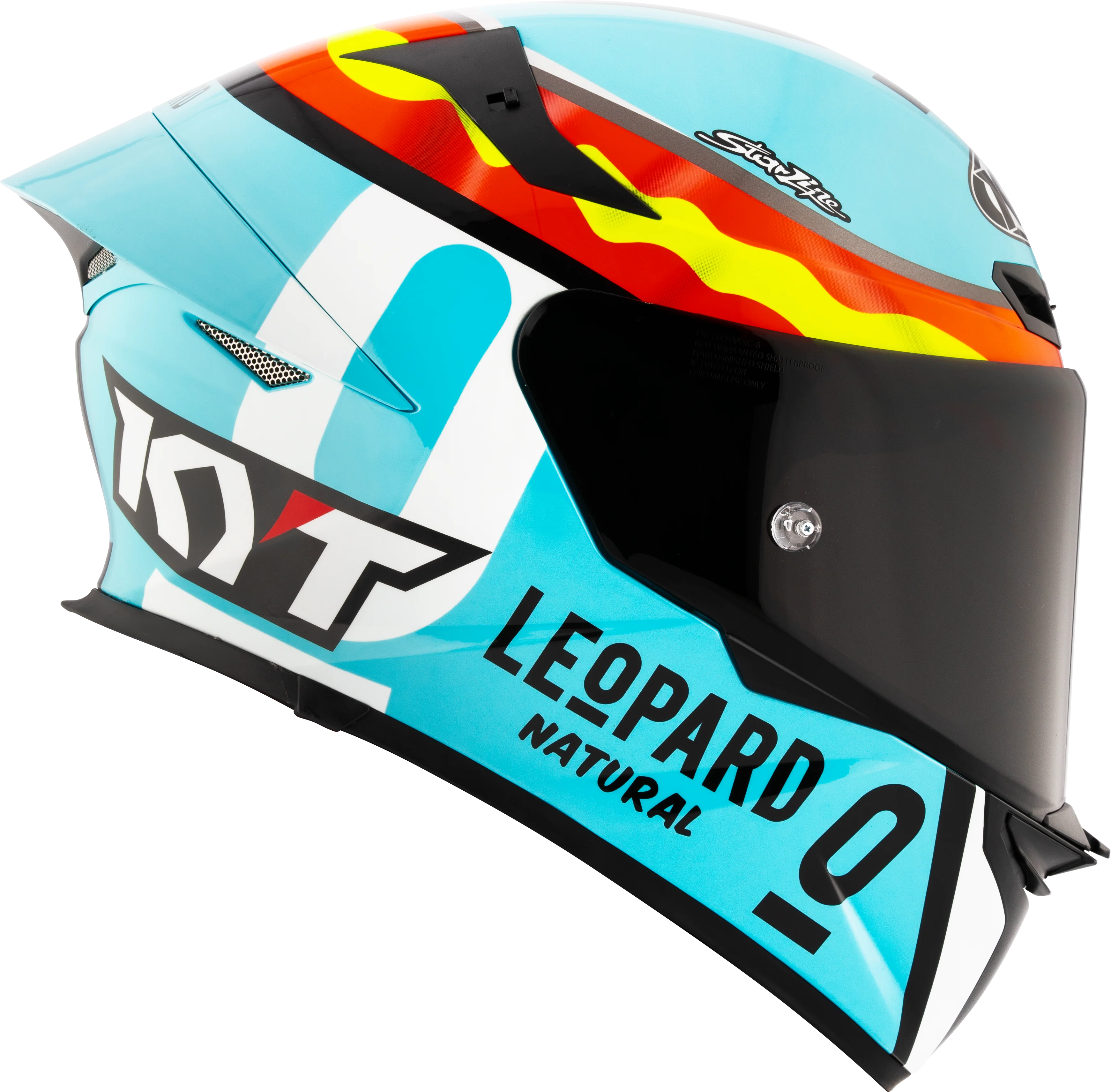 KYT TT-Revo Helm Leopard Racing Replica Spanien Y6TR0018 - Image 6