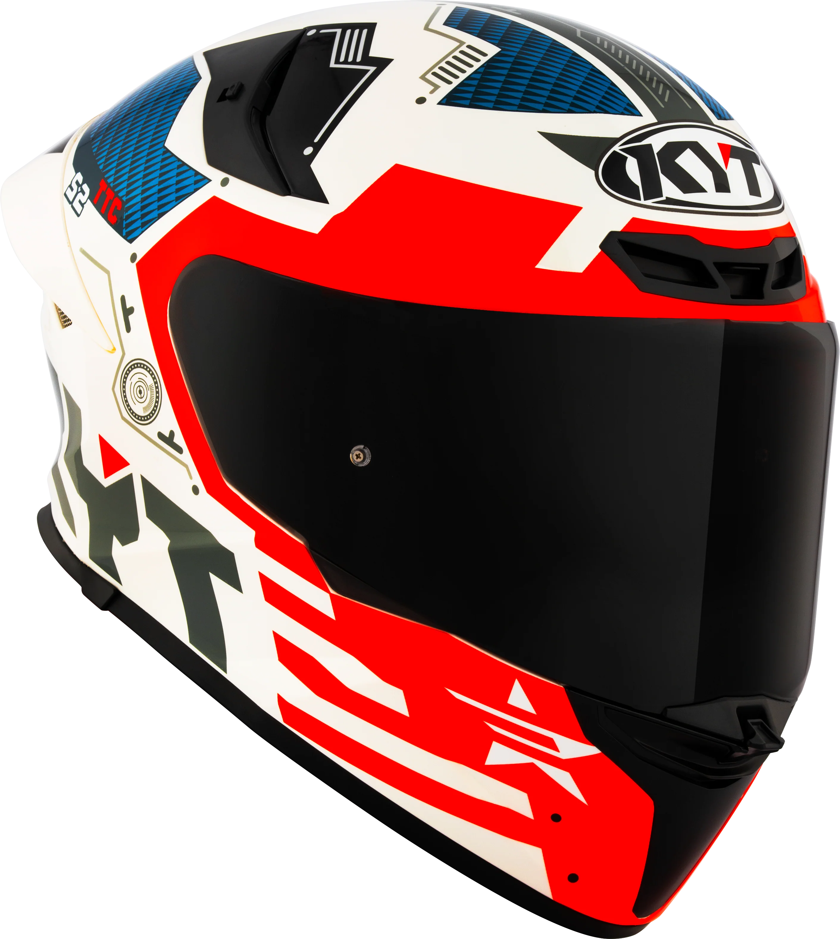 KYT TT-Revo Helm Fuselage Red Y6TR0020 - Image 4