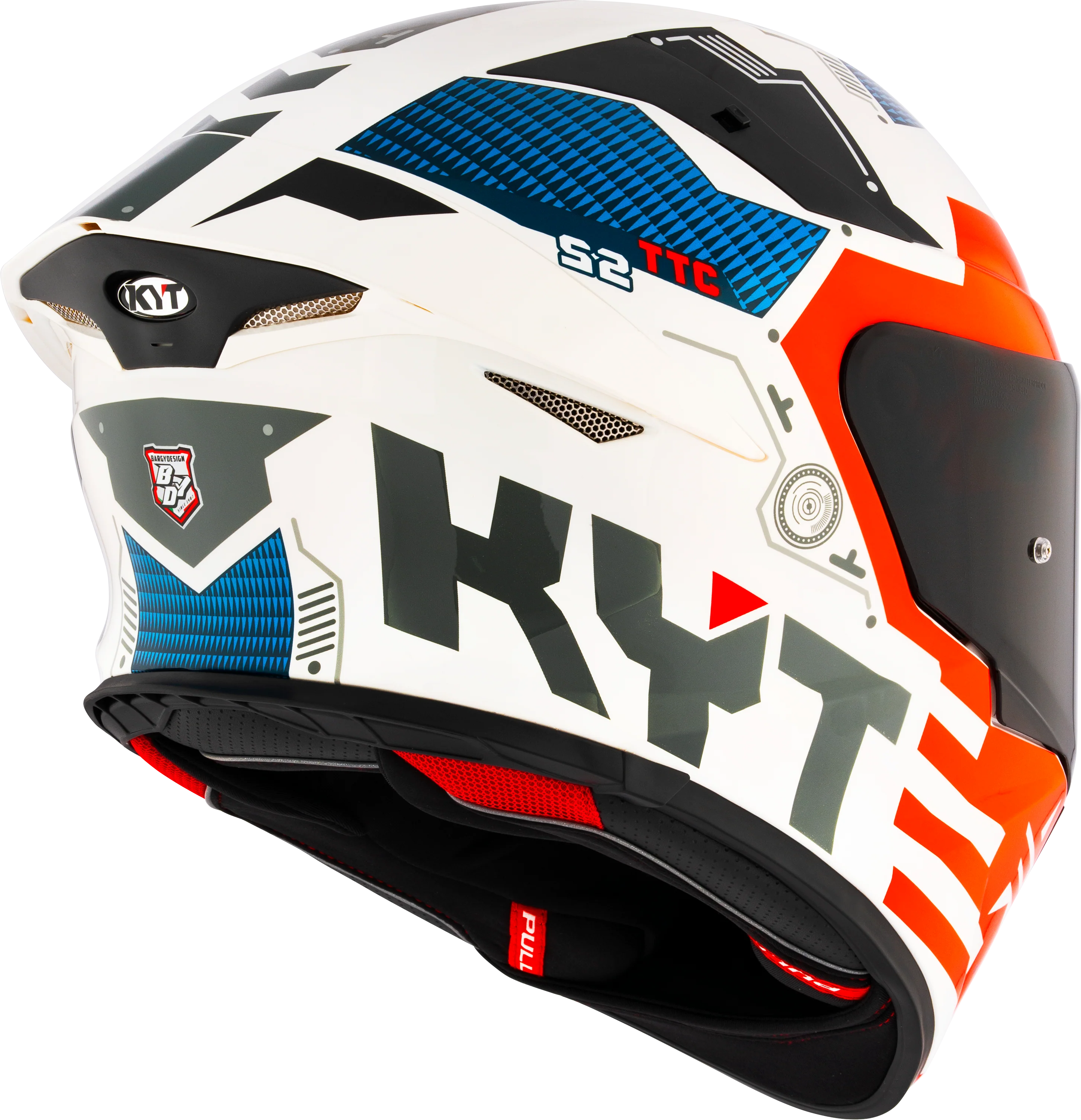KYT TT-Revo Helm Fuselage Red Y6TR0020 - Image 6
