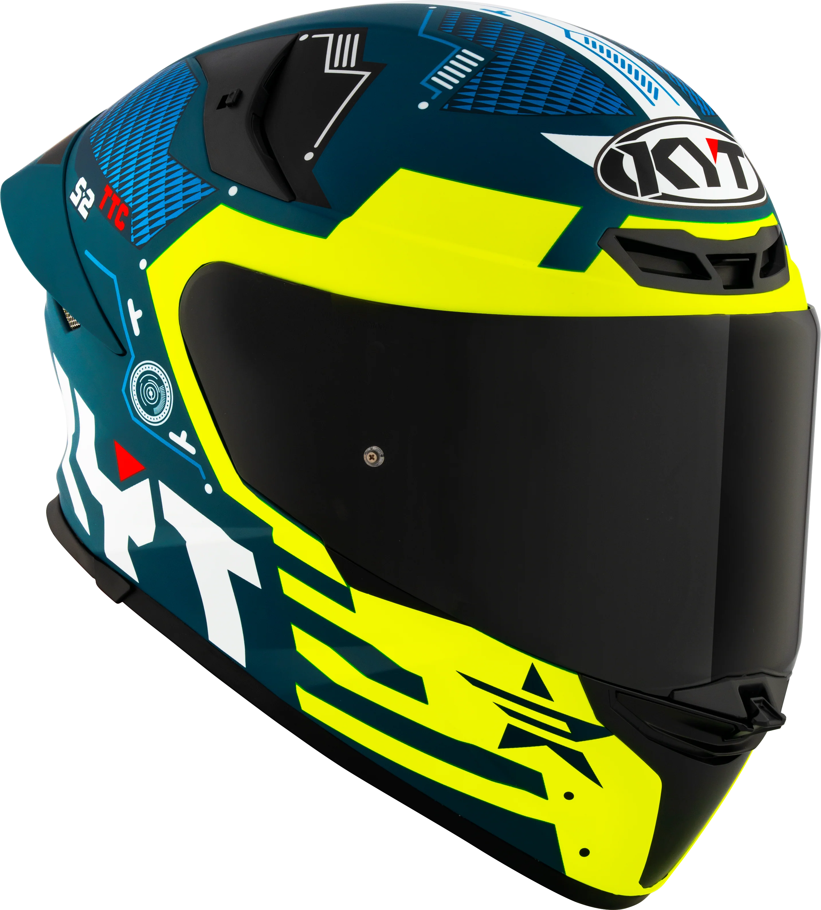 KYT TT-Revo Helm Fuselage Yellow matt Y6TR0021 - Image 5