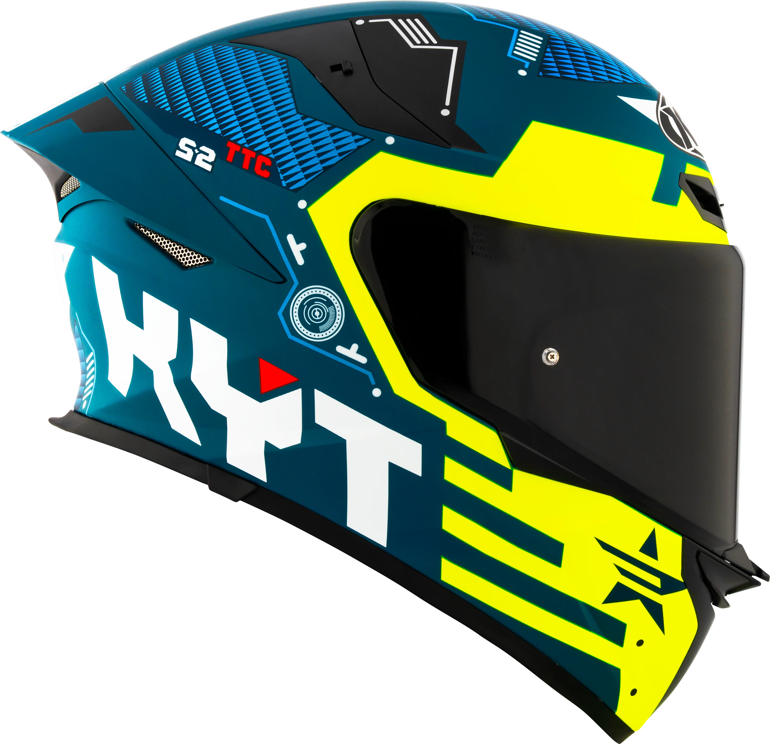KYT TT-Revo Helm Fuselage Yellow matt Y6TR0021 - Image 6
