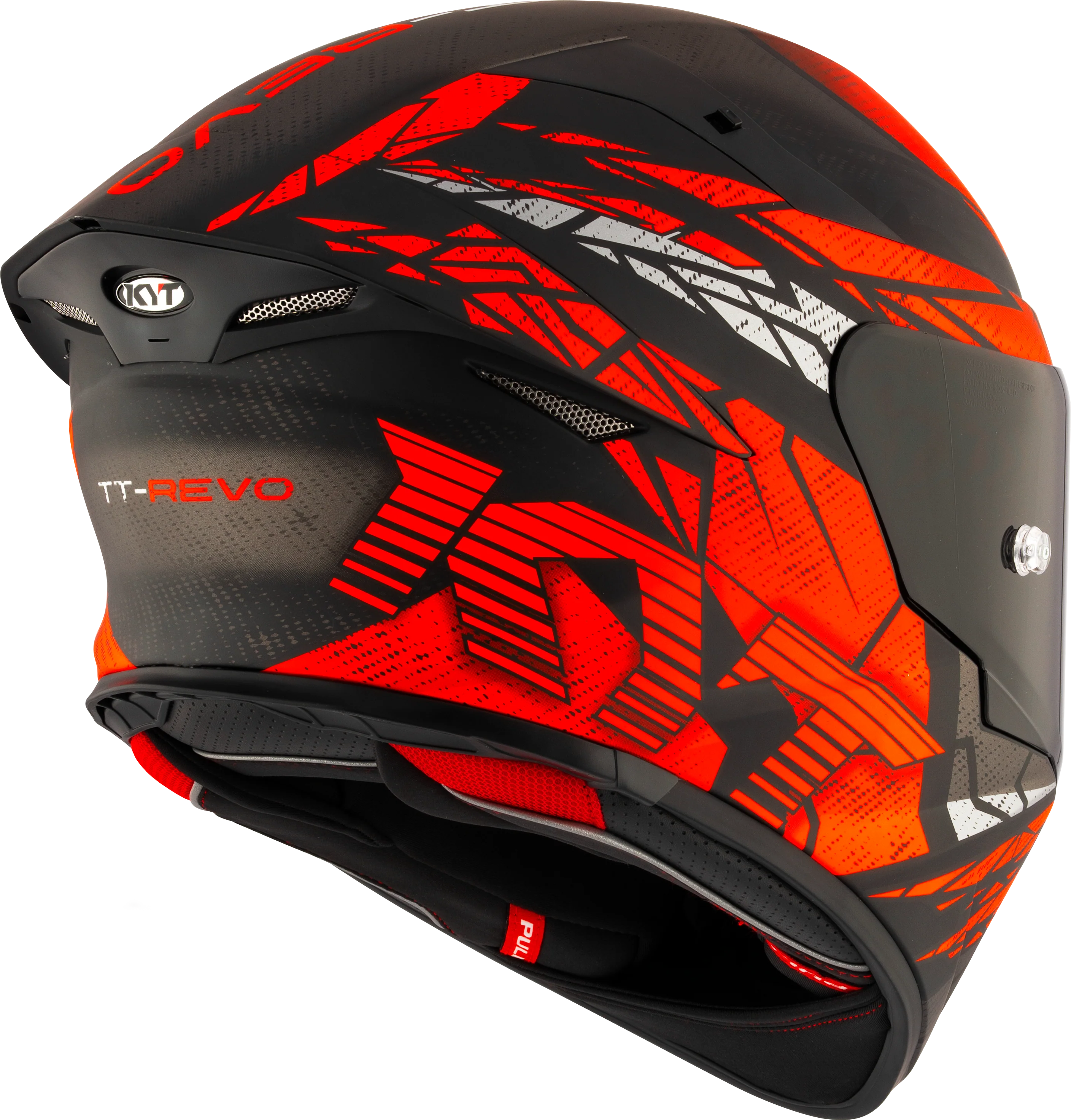 KYT TT-Revo Helm Combustion Red matt Y6TR0038 - Image 5