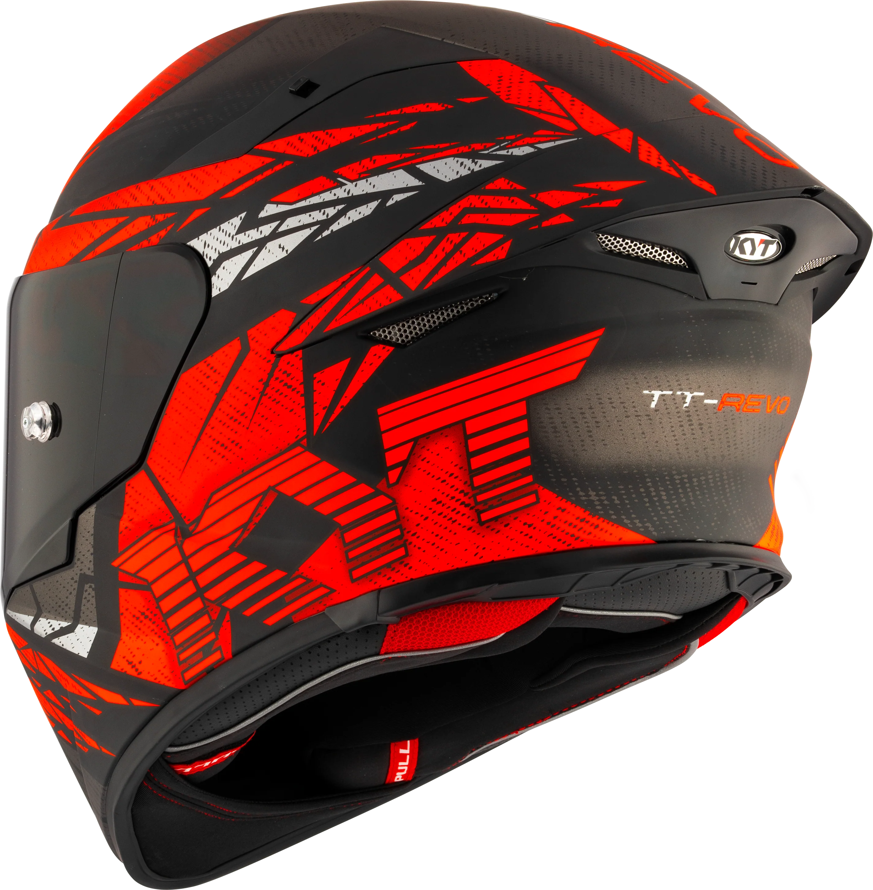 KYT TT-Revo Helm Combustion Red matt Y6TR0038 - Image 6