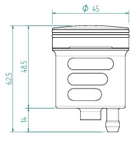 LighTech Brems- & Kupplungs-Ölbehälter 30 cm³ – CNC Aluminium, farbig | Universal Reservoir für Motorräder - Image 8