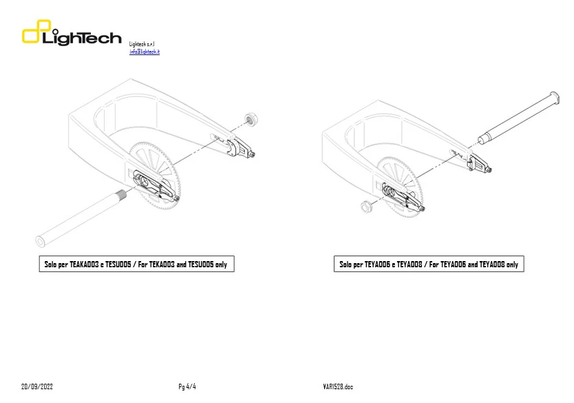 Kettenspanner LighTech Honda CBR 600 RR (07-16) TEHO002 - Image 6