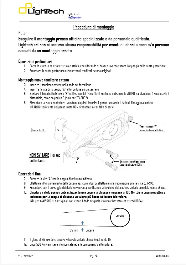 Kettenspanner LighTech Suzuki GSX-R 600 & 750 (11-16) TESU004 - Image 4
