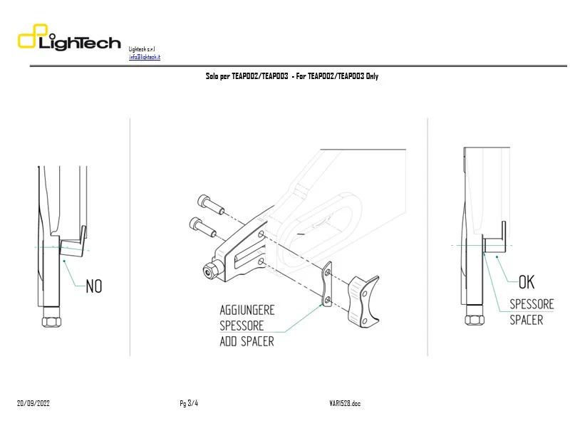 Kettenspanner LighTech Yamaha YZF-R1/M RN65 (20-26) TEYA005 - Image 6