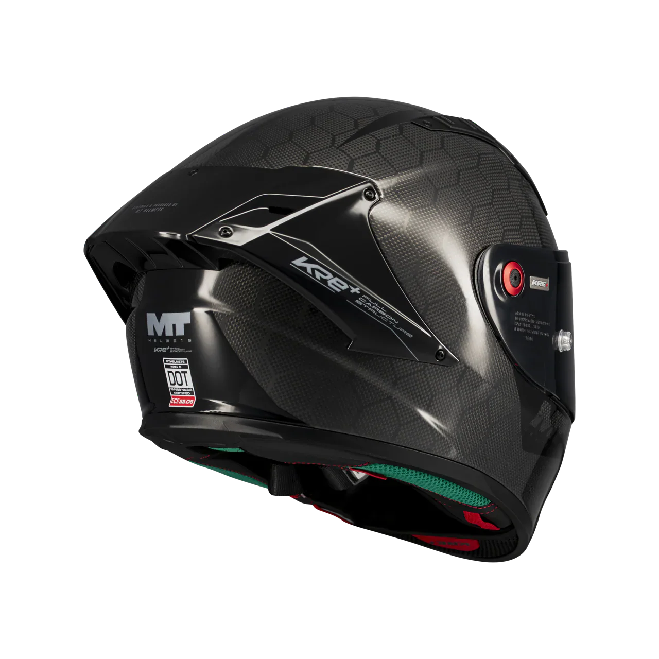 MT-Helmets KRE+ S Helm Pure Carbon Glossy A1 Glow Comprehensive - Image 5
