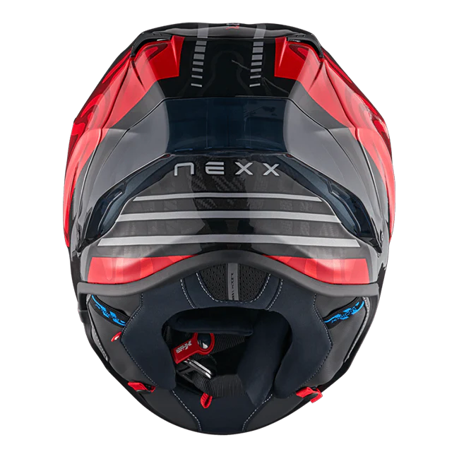 Nexx X.R3R Helm Swirl Carbon Rot Silber 01XR323489023 - Image 3