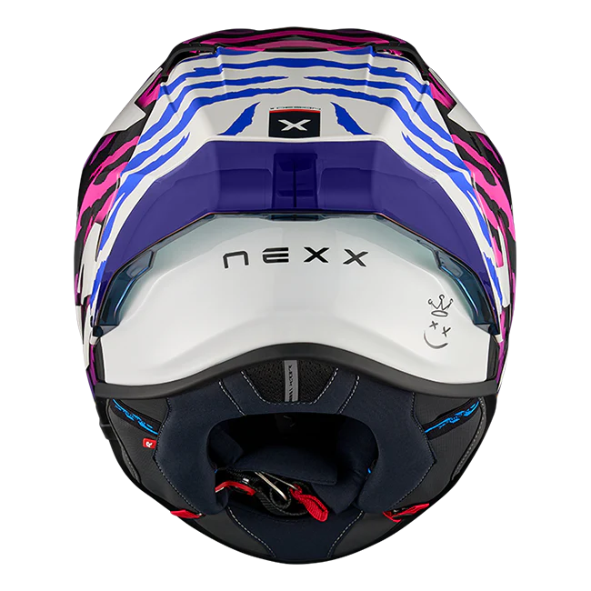 Nexx X.R3R Helm Ziger Carbon Lila Blau 01XR323513377 - Image 3