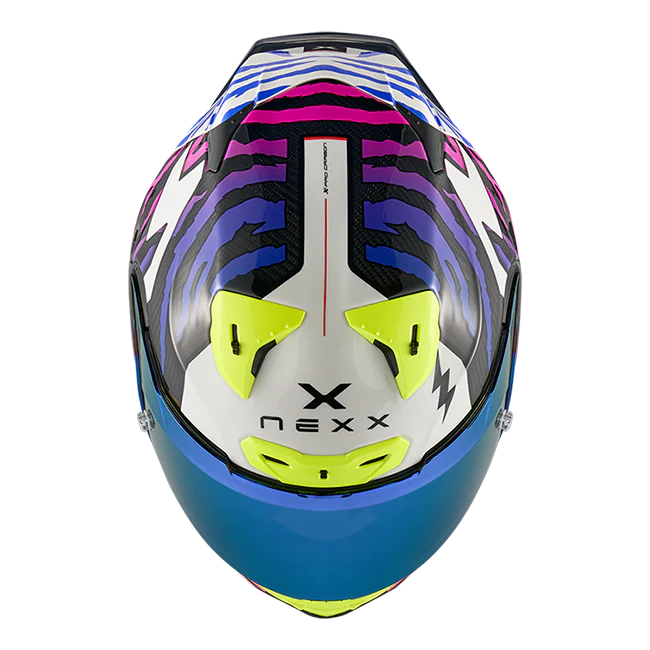 Nexx X.R3R Helm Ziger Carbon Lila Blau 01XR323513377 - Image 4