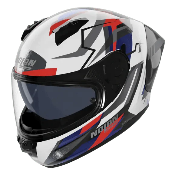 Nolan N60-6 Sport Helm Corsa Weiß / Blau / Rot / Matt-Finish 355 - Image 3