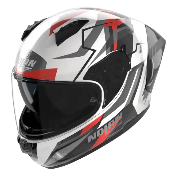 Nolan N60-6 Sport Helm Corsa Weiß / Schwarz / Rot / Metall-Finish 356 - Image 2