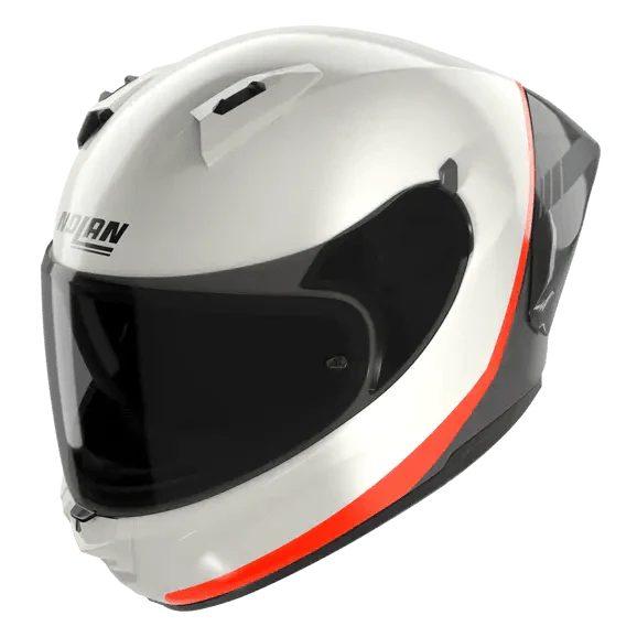 Nolan N60-6 Sport Helm Verniciatura Speciale Perlmutt / Schwarz / Orange 347 - Image 3