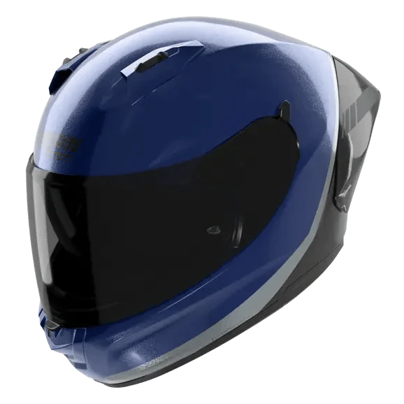 Nolan N60-6 Sport Helm Verniciatura Speciale Tiefblau / Schwarz / Silber 346 - Image 3