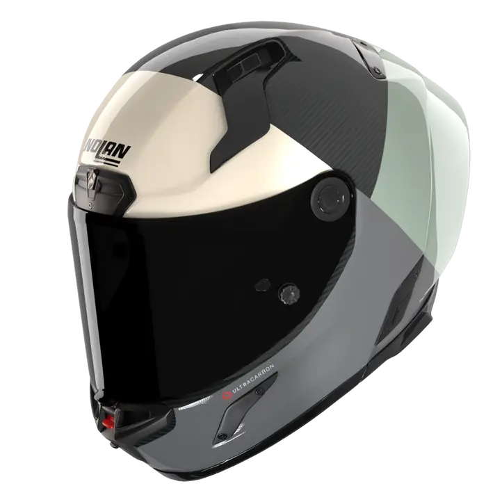 Nolan X-804 RS Helm Ultra Carbon Blocco Grüngrau/Anthrazit/Elfenbein 370 - Image 2