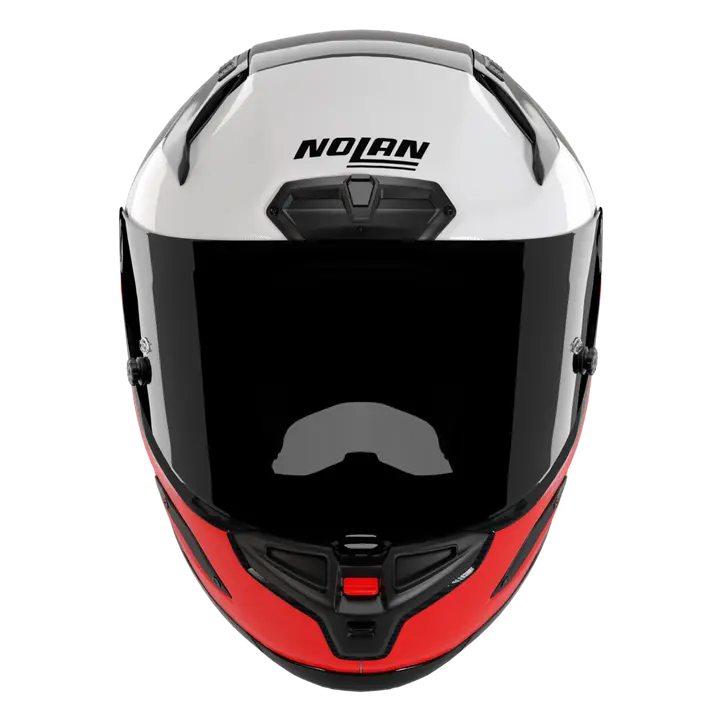 Nolan X-804 RS Helm Ultra Carbon Blocco Rot/Weiß 369 - Image 2