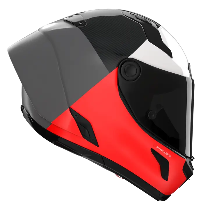 Nolan X-804 RS Helm Ultra Carbon Blocco Rot/Weiß 369 - Image 4
