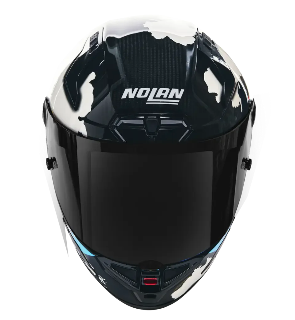Nolan X-804 RS Helm Ultra Carbon Carlos Checa Replica 30th Anniversary Special Edition 355 - Image 3