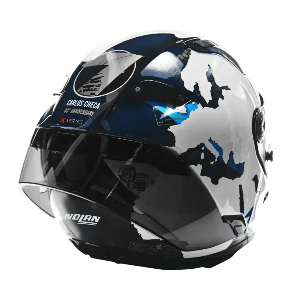 Nolan X-804 RS Helm Ultra Carbon Carlos Checa Replica 30th Anniversary Special Edition 355 - Image 4