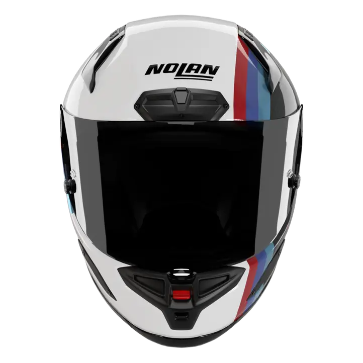 Nolan X-804 RS Helm Ultra Carbon Gemini Weiß/Blau/Rot 365 - Image 2