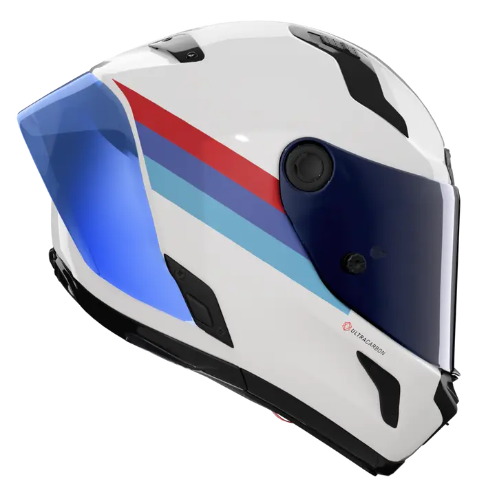 Nolan X-804 RS Helm Ultra Carbon Gemini Weiß/Blau/Rot 365 - Image 3