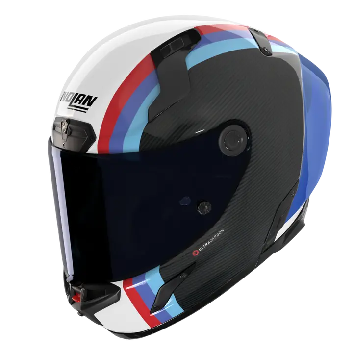 Nolan X-804 RS Helm Ultra Carbon Gemini Weiß/Blau/Rot 365 - Image 4