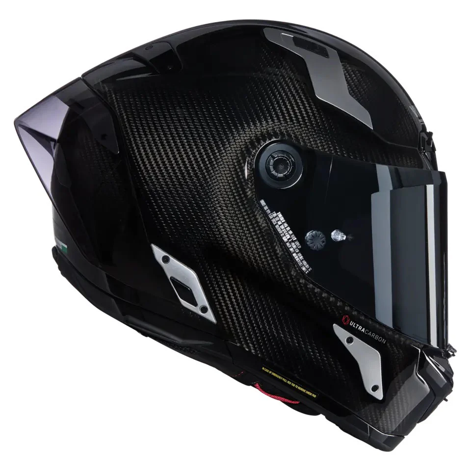 Nolan X-804 RS Helm Ultra Carbon Glossy Silver Argento 332 - Image 5