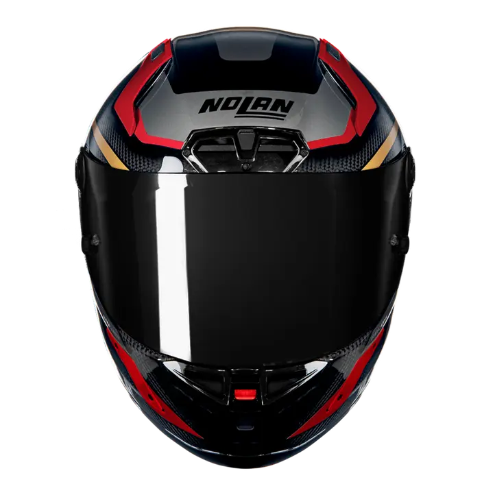 Nolan X-804 RS Helm Ultra Carbon Lesmo Rot/Grau/Gold 362 - Image 2