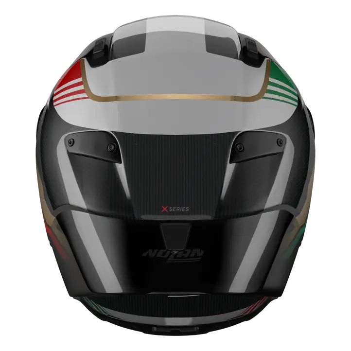Nolan X-804 RS Helm Ultra Carbon Piega Gold/Rot/Grün 367 - Image 4