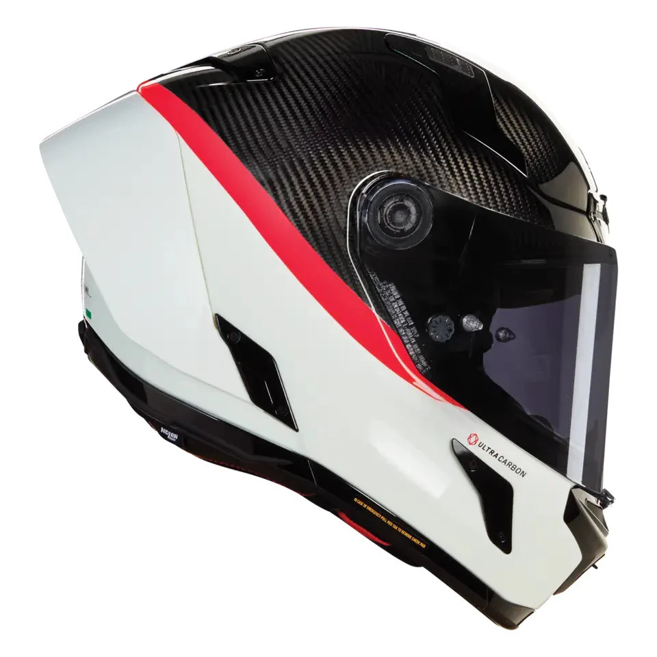 Nolan X-804 RS Helm Ultra Carbon Weiß/Rot D.O.C 346 - Image 4
