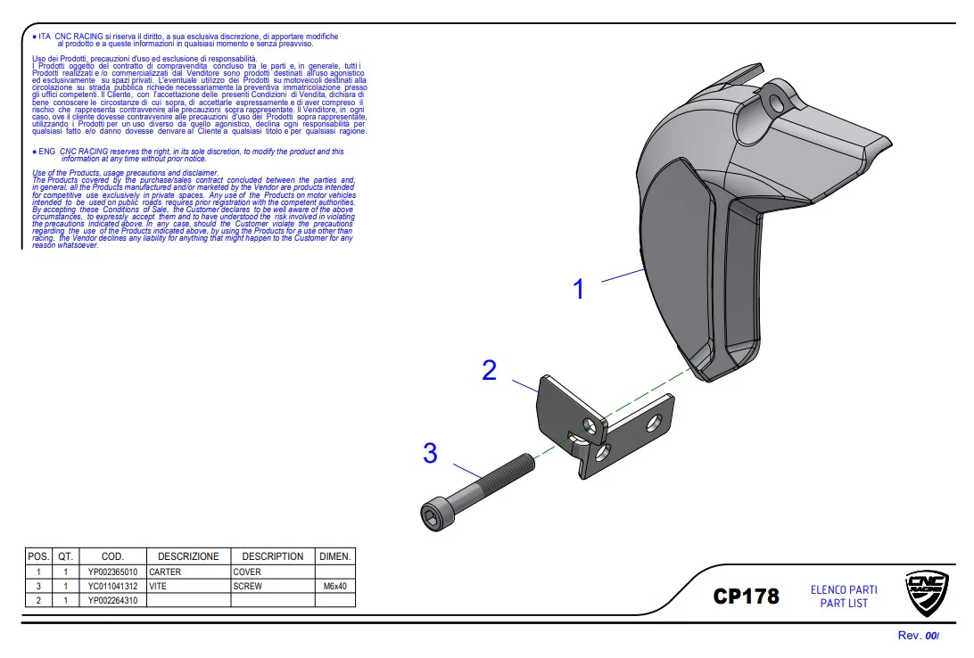 Ritzelabdeckung Aluminium CNC Racing Ducati Panigale V4/S/R (25-26) CP178 - Image 6